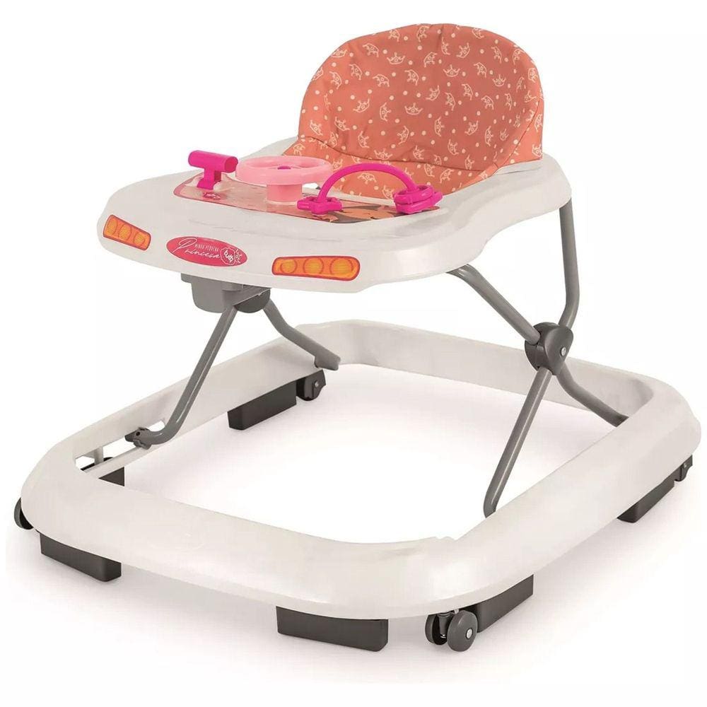 Andador Para Bebê Princesa Rosa Tutti Baby