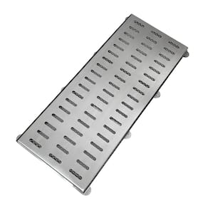Ralo Grelha Linear 20x50 Inox Quintal com Tela Anti Insetos