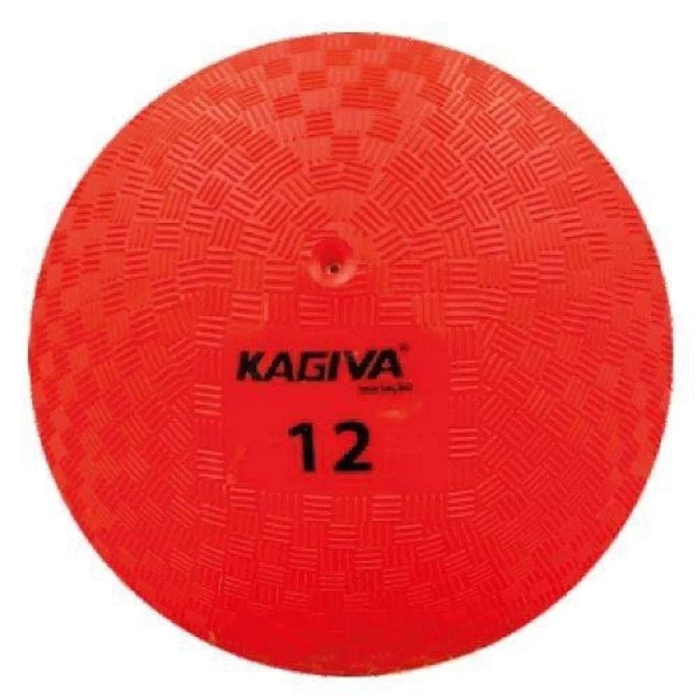 Bola Iniciação Kagiva de Borracha Nº 12 Vermelho