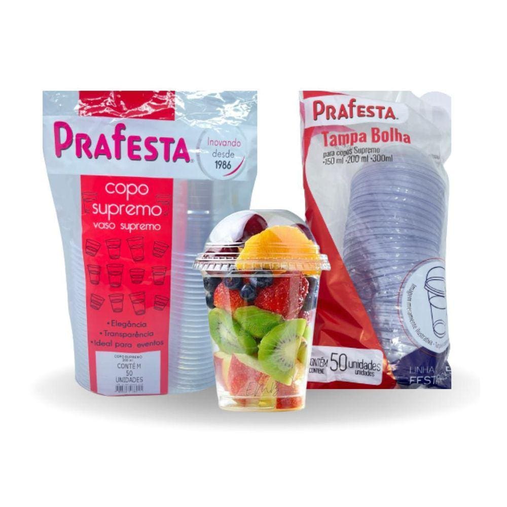 Copo Supremo Prafesta 200ml c/ Tampa - Loja Oficial Embanet