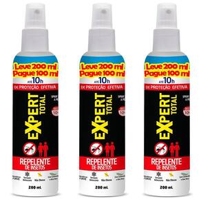 Repelente Insetos Spray Expert 200ML Com 3 Unidades NUTRIEX