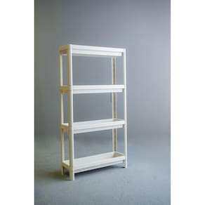 Estante Organizadora Geo Linear 4 Prateleiras  Cinza