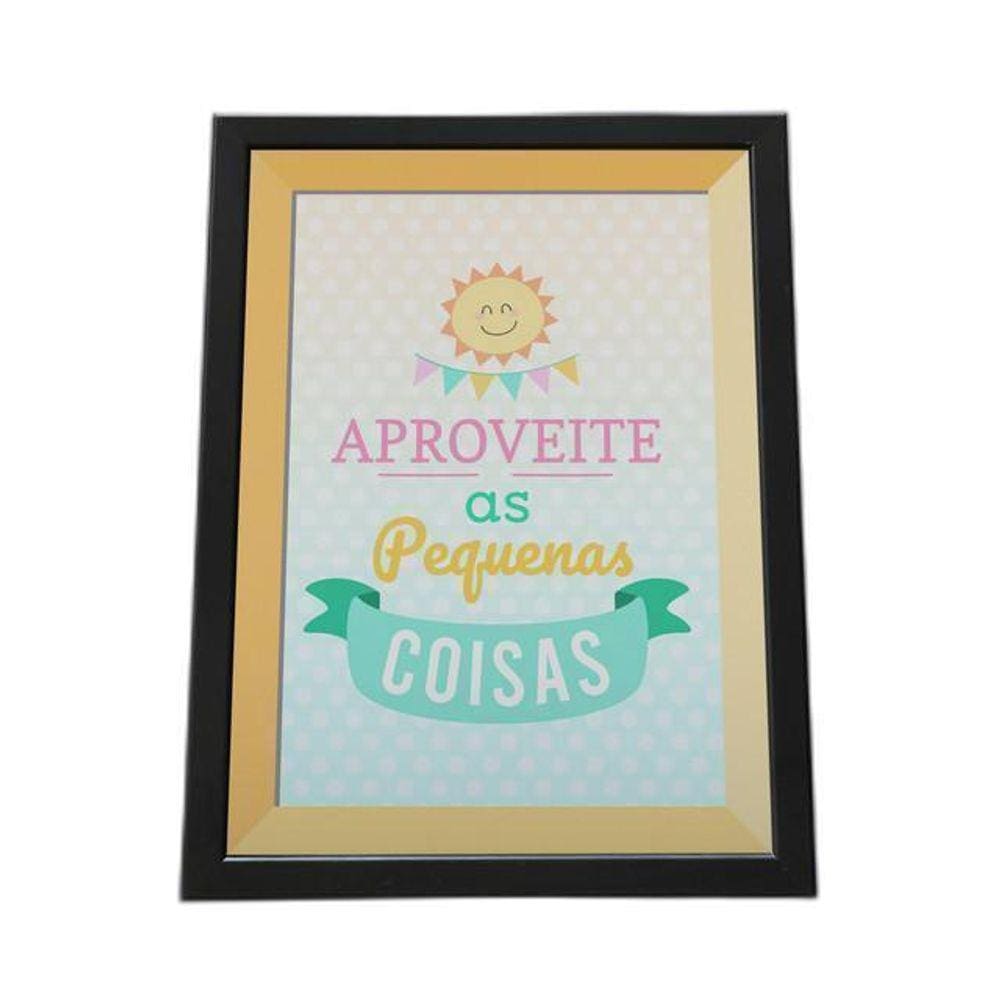 Quadro Com Moldura  As Pequenas Coisas