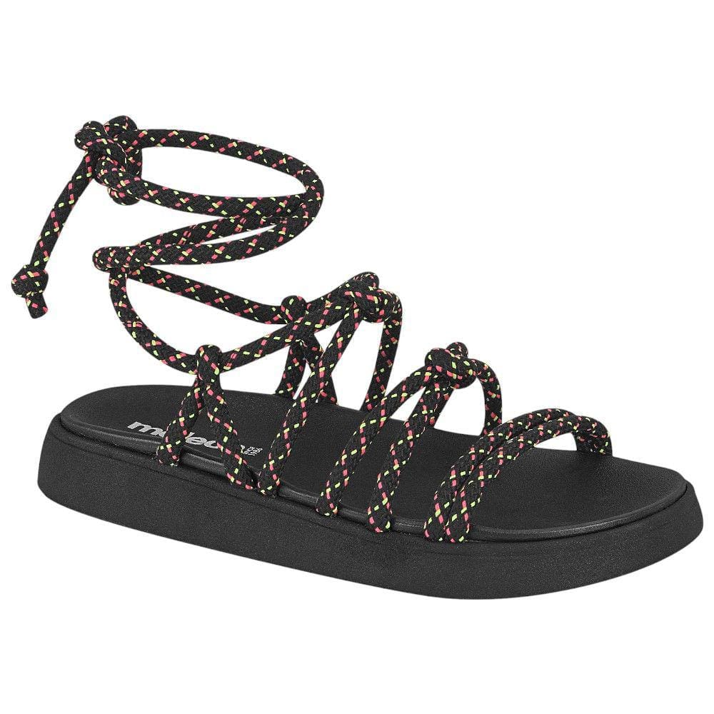 Sandália Flatform Moleca 5469.111 Feminina - Preta
