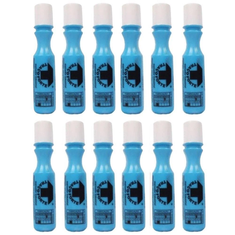 Kit 12 Marcadores Industrial Azul Baden