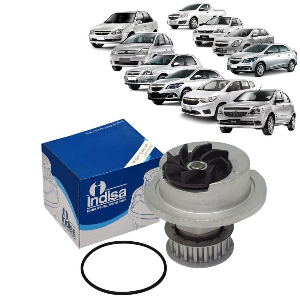 Bomba D`Agua Gm Corsa/Celta/Agile/Classic/Cobalt/Meriva/Montana/Onix/Prisma - Tds Motor 1.0 1.4 8 Valvulas - Dl