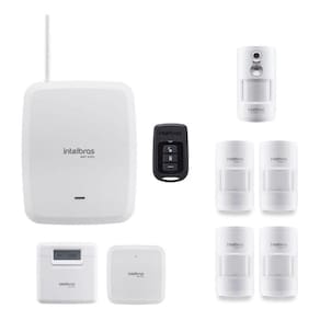 Kit Alarme Amt8000 Intelbras Central Sem Fio E Wi-Fi 5