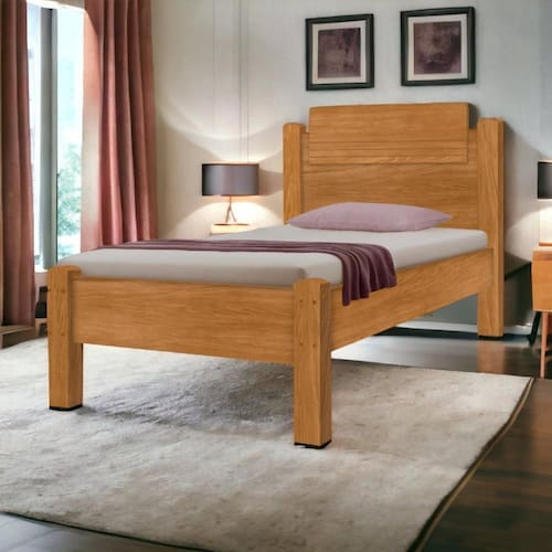 imagem-Cama Solteiro Paris Nature Gabrielli - Marrom
