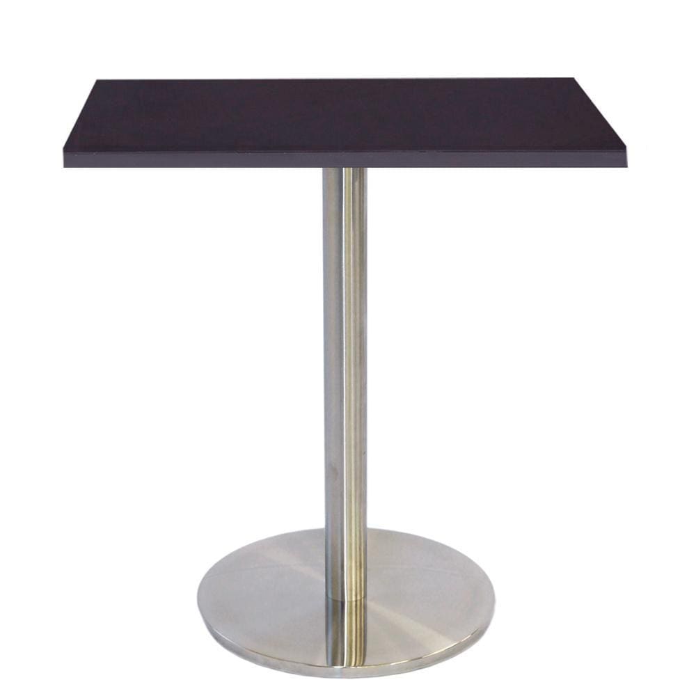 Mesa Bistrô Beta 112,50 cm (Altura) com Tampo em MDP Quadrado 60 cm Preto