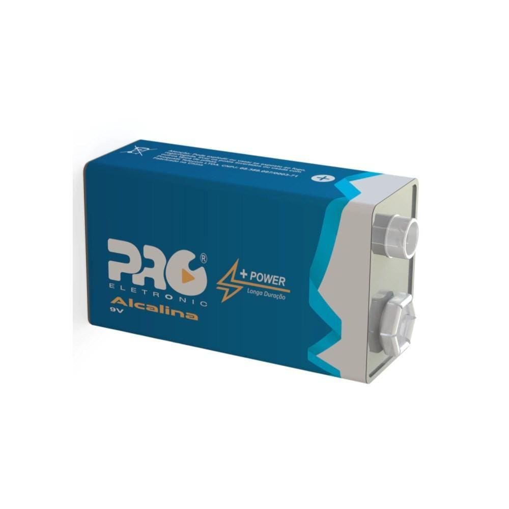 Bateria Alcalina 9v (1un) Proeletronic (6lr61) Pqba-9v01 [F083]