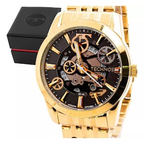 Relógio Technos Masculino Automático Dourado - 8215At/1P