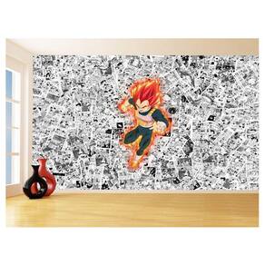 Papel De Parede 3D Dragon Ball Vegeta Anime 3,5M Dbz576