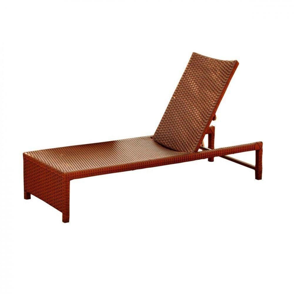 1 Espreguiçadeira Grécia Em Alumínio Argila