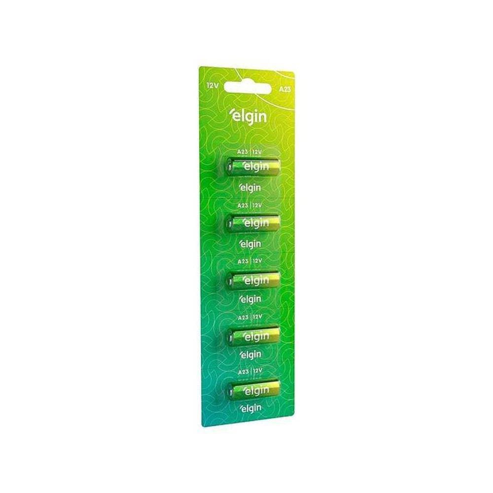 Bateria Alcalina A23 Elgin Cartela Com 05 Unidades - Pç / 5 [F108]