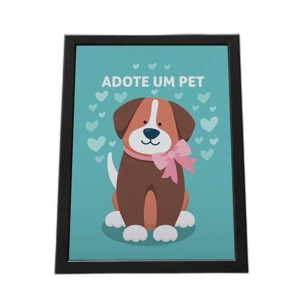 Quadro Com Moldura Adote Um Pet 6