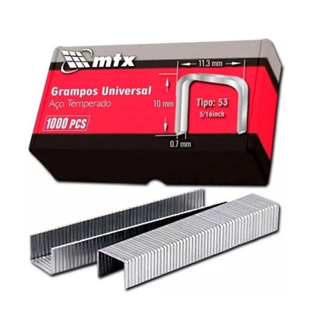 Grampo 10Mm Cx C/ 1000 Tipo 53 Mtx 411209