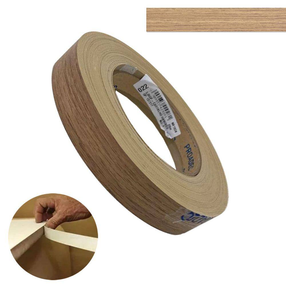 Fita De Borda PVC Carvalho Hanover 22mm X 300m Proadec