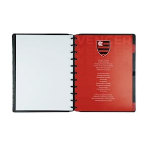 Caderno Inteligente Grande Flamengo Preto
