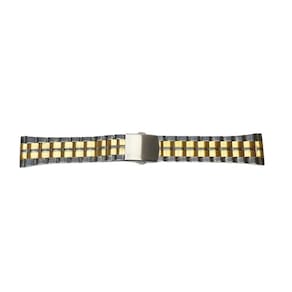 Pulseira De Aço Para Relógio Reta Mista 22Mm