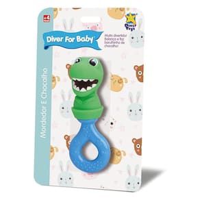 Mordedor De Chocalho Dino Divertoys