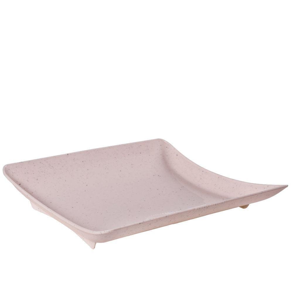 Travessa de plástico quadrada marmorizado 700ml Plasutil ref. 16338