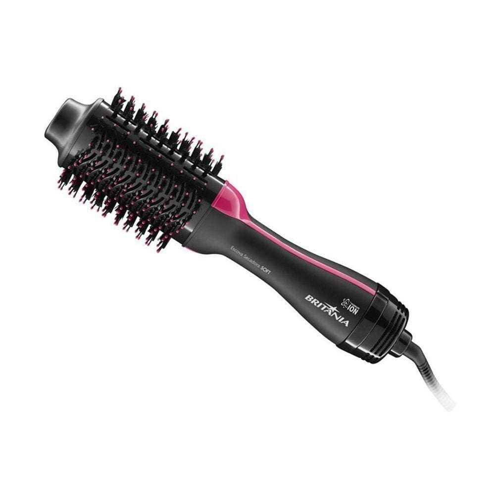 Escova Secadora Britânia Soft Bec02 1200w Preta 220v