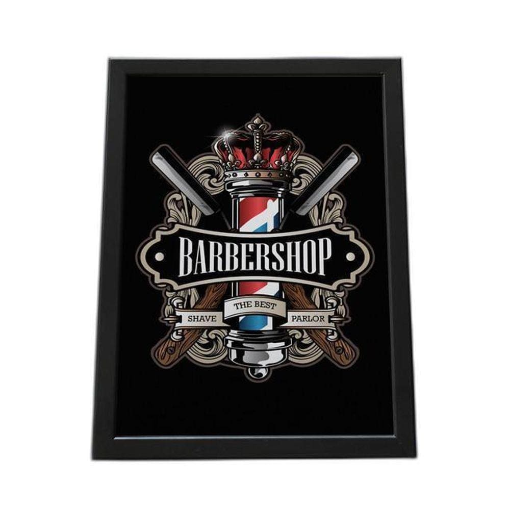 Quadro Com Moldura Babershop Sahve The Best Parlor