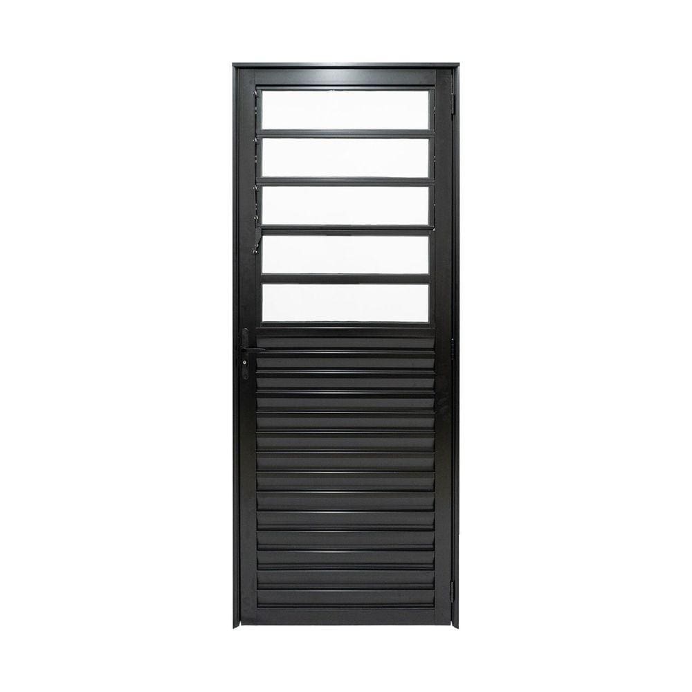 Porta de Aluminio Basculante 210x90cm Linha Plus