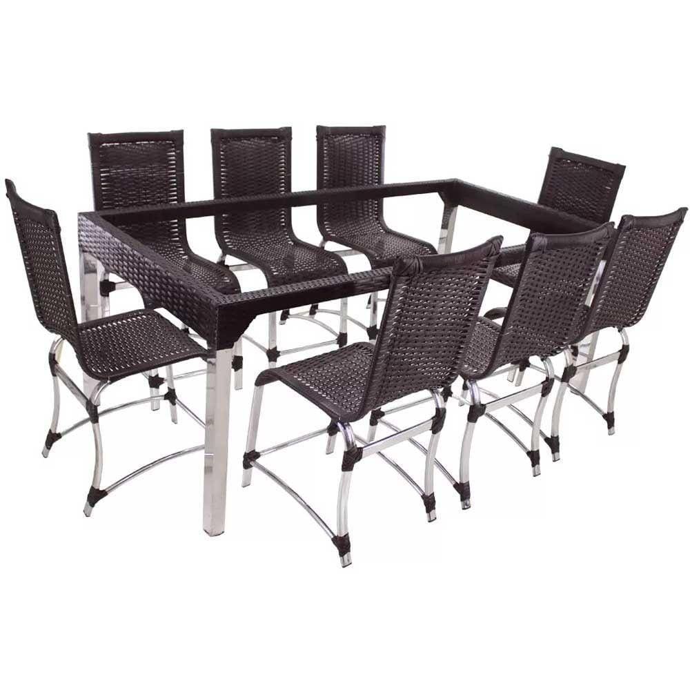 8 Cadeiras E Mesa Haiti Alumínio Cozinha