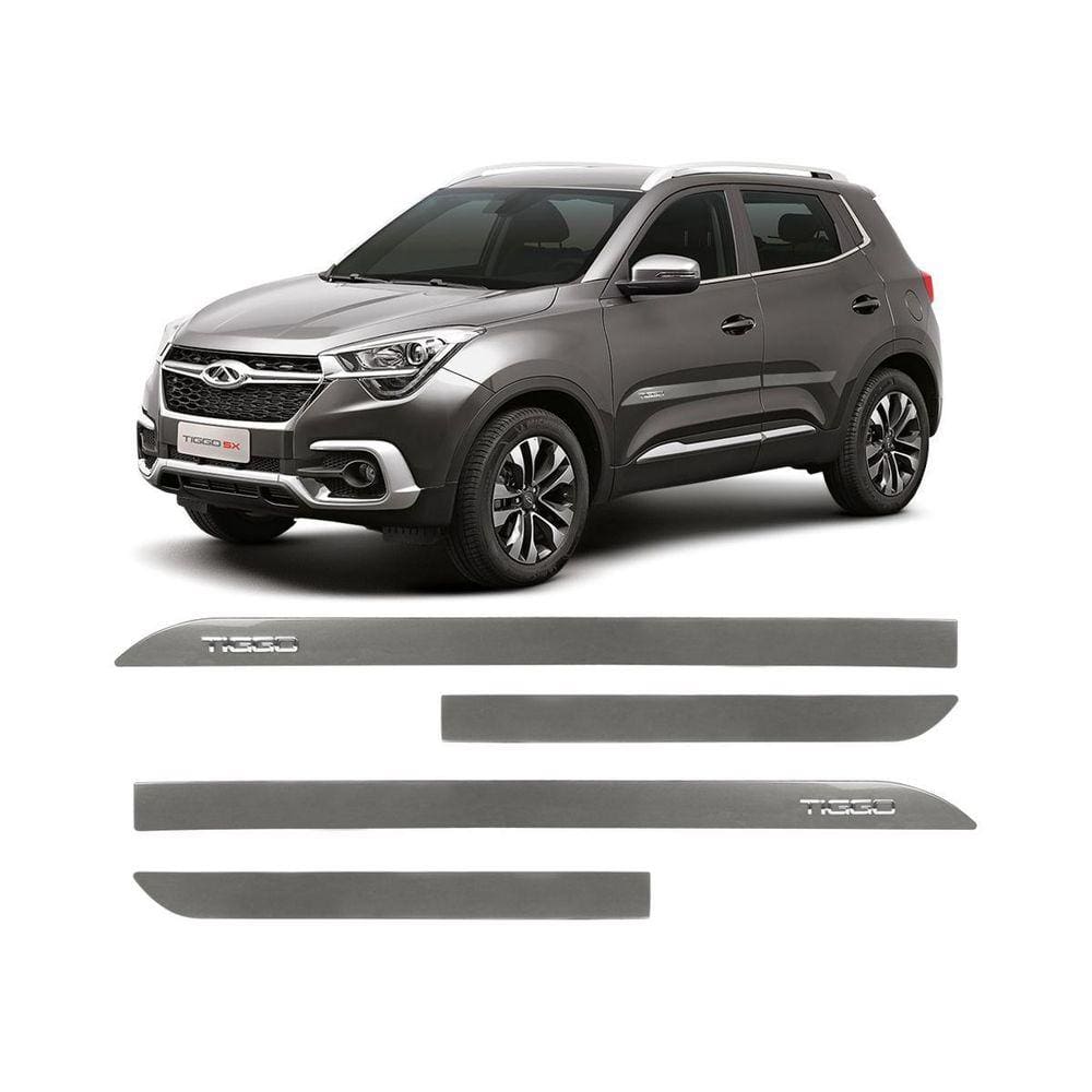 Friso Escrita Cromada Chery Tiggo 5 Cinza Metálico