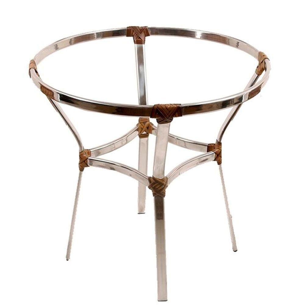 Mesa Ascoli Em Alumínio 70cm Altura X 80cm Capuccino