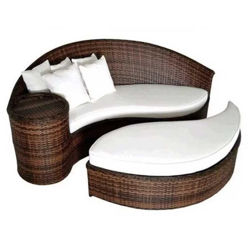 Chaise Meia Lua Para Piscina Capuccino