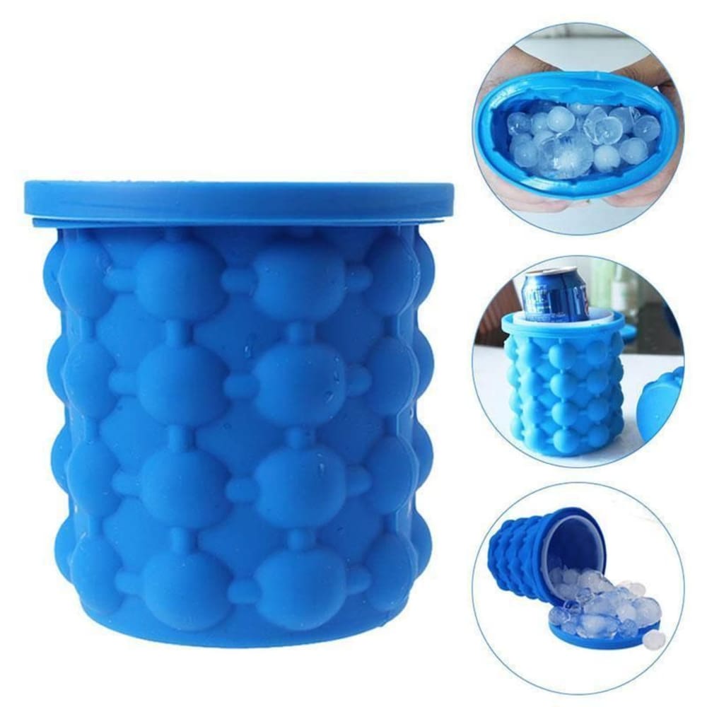 Balde De Gelo Silicone Forma Ice Magic para Bebidas Espaçoso