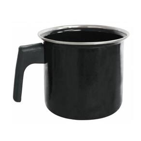 Caneca Leiteira Fervedor 1450Ml Indução Preta - Preto