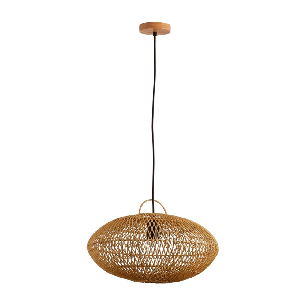 Pendente Ôtaki Rattan D40cm - 3 Metros De Cabo
