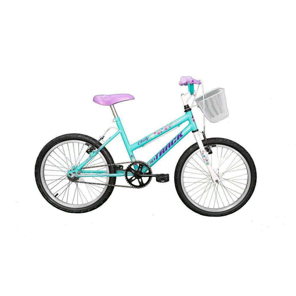 Bicicleta A20 Cindy com Cesta TK3 Track Azul/Branco