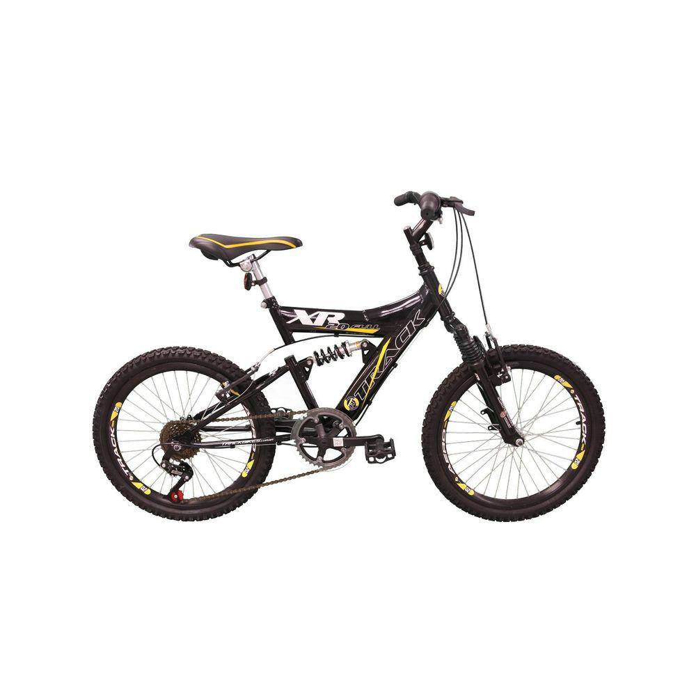 Bicicleta A20 Xr20 6v Dupla Suspensão TK3 Track Preto/Amarelo