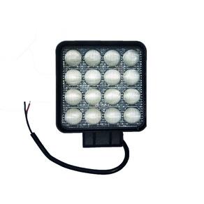 Farol Led Off Road Trator Quadrado Luz Azul 48W 6D 10-30V