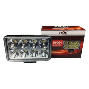 Farol Milha Auxiliar Led Parachoque E Spoiler Retangular 24W