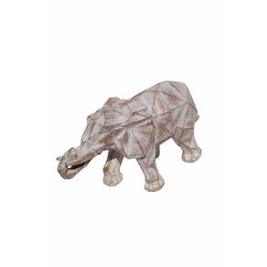 Estatua Decorativa Escultura Elefante Geométrico Resina