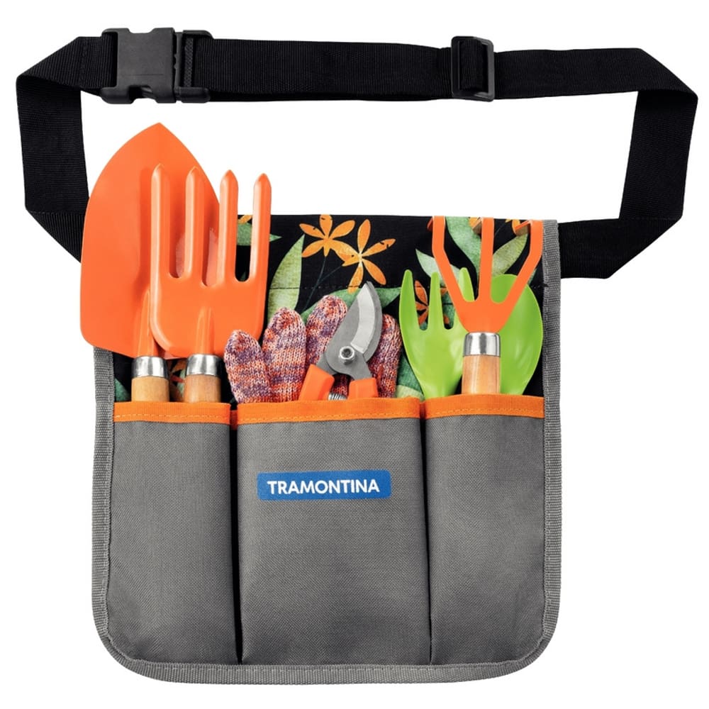 Conjunto para jardinagem Tramontina com cinto 8 peças