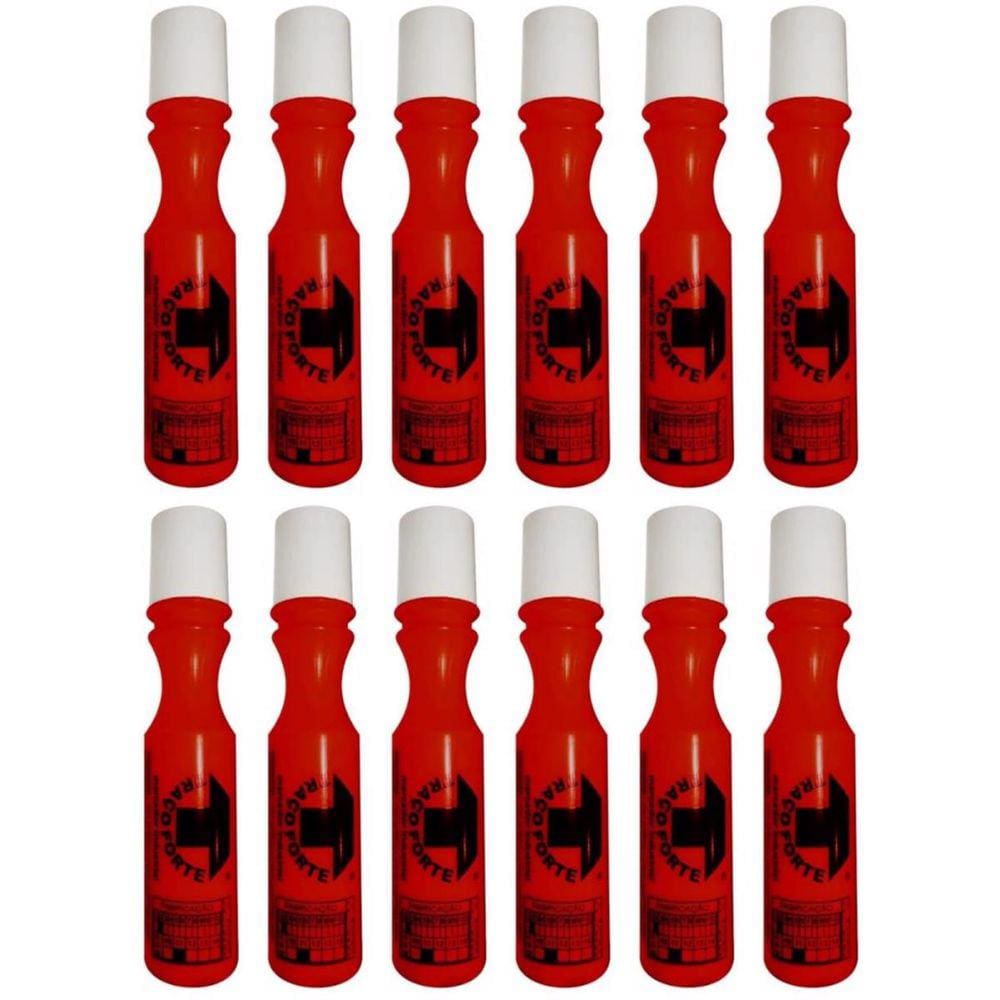 Kit 12 Marcadores Industrial Vermelho 3mm Baden