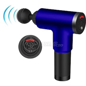 Massageadora Elétrico Alívio Muscular 6 Níveis Azul