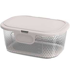 Pote Para Alimentos Com Tampa Fixa 1000 Ml Transp. Bpa Free