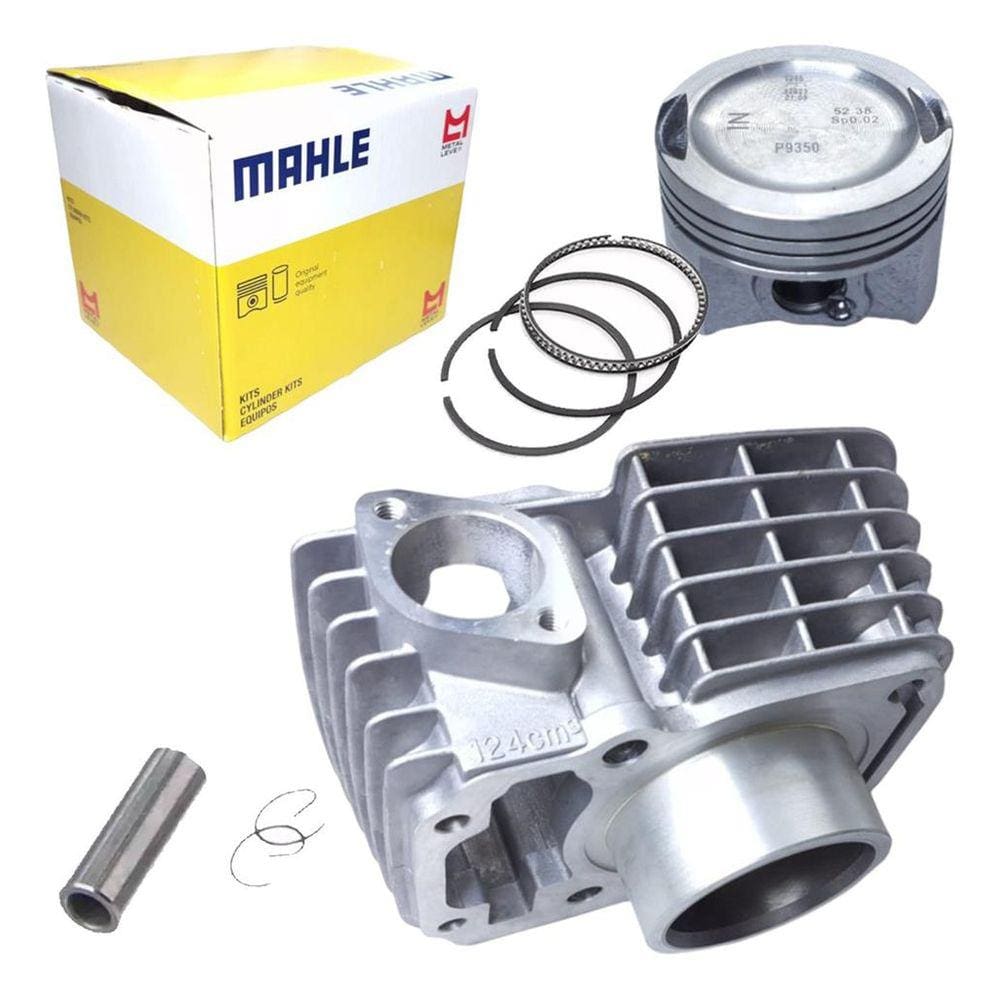 Kit Cilindro Pistao Aneis Cg Fan Cargo Nxr Bros 125cc 2009 A 2022 Metal Leve