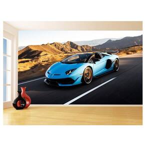 Papel De Parede 3D Carro Lamborghini Aventador 3,5M Car171