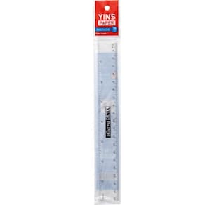 Regua De Plastico 20Cm Transparente Yins Paper