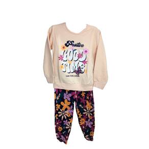 Conj Blusa e Calca Inverno Tink Bink Rose Floral Fem