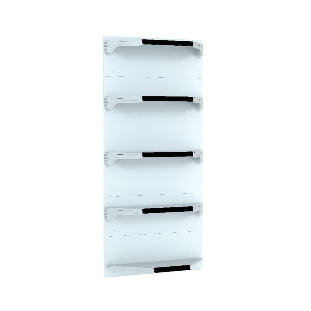 Kit 5 Bandejas Para Gondola Canto 170 Fit 40/60 Branco Pe Pr
