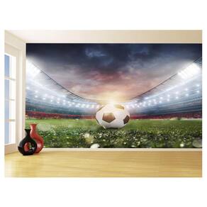 Papel De Parede 3D Esporte Estádio Gramado Campo 3,5M Spt74